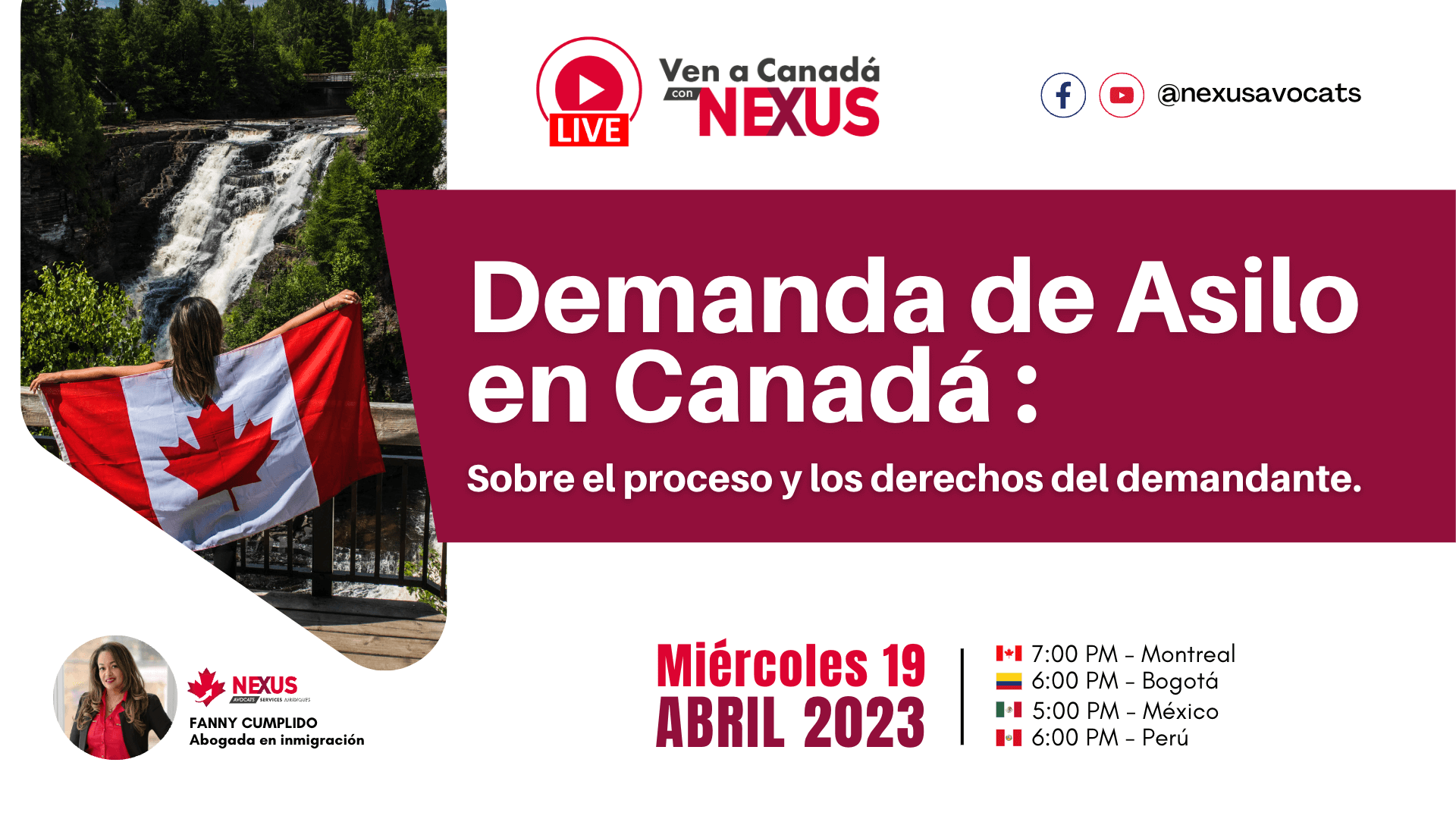 ¡Demanda de Asilo en Canadá! NEXUS SERVICES JURIDIQUES inc.